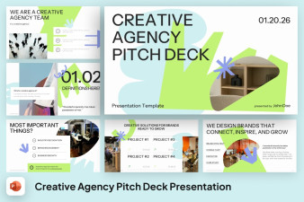 Creative Agency Pitch Deck PowerPoint Template